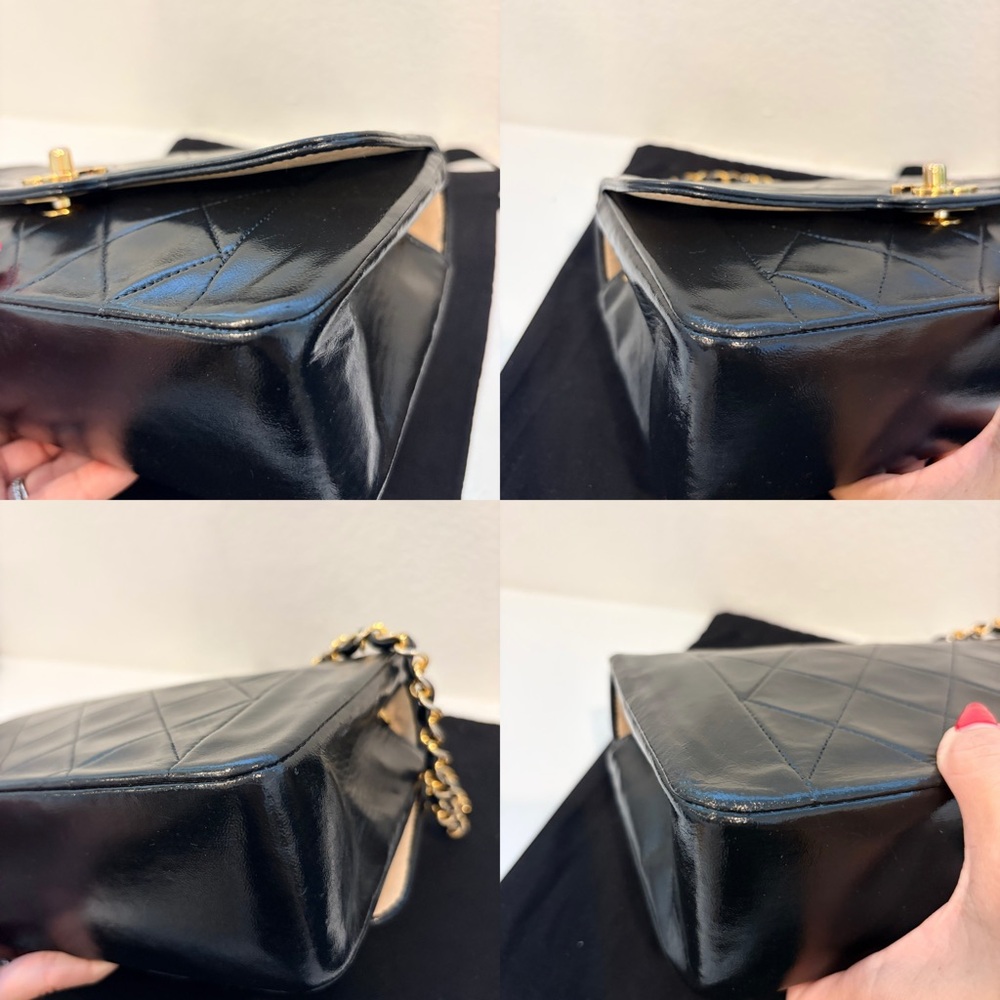 ❤️SOLD❤️ Auth CHANEL Vintage 24K Diana Classic Black Medium Single Flap Bag - Picture 6 of 17